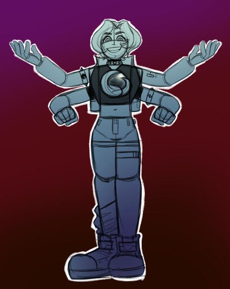 Three color sketch version 3