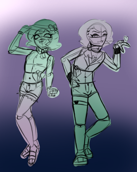Two color sketch